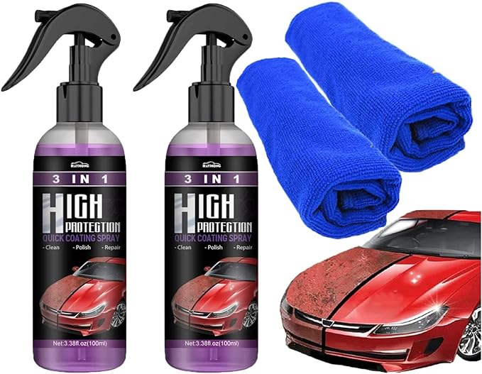 𝗣𝗿𝗼𝗖𝗹𝗲𝗮𝗿™  3 in 1 High Protection Quick Car Ceramic Coating Spray 200 ML (BUY 1 GET 1 FREE)