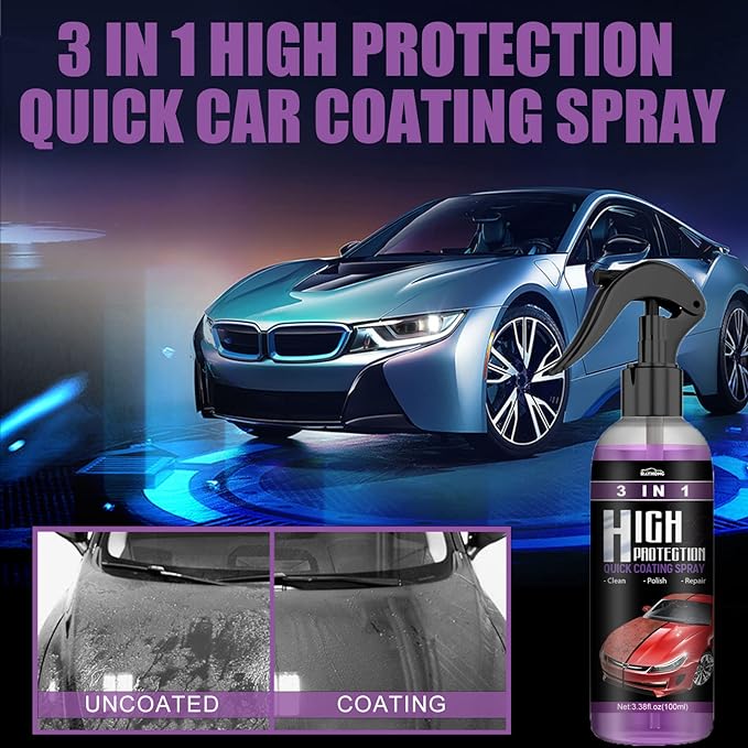 𝗣𝗿𝗼𝗖𝗹𝗲𝗮𝗿™  3 in 1 High Protection Quick Car Ceramic Coating Spray 200 ML (BUY 1 GET 1 FREE)